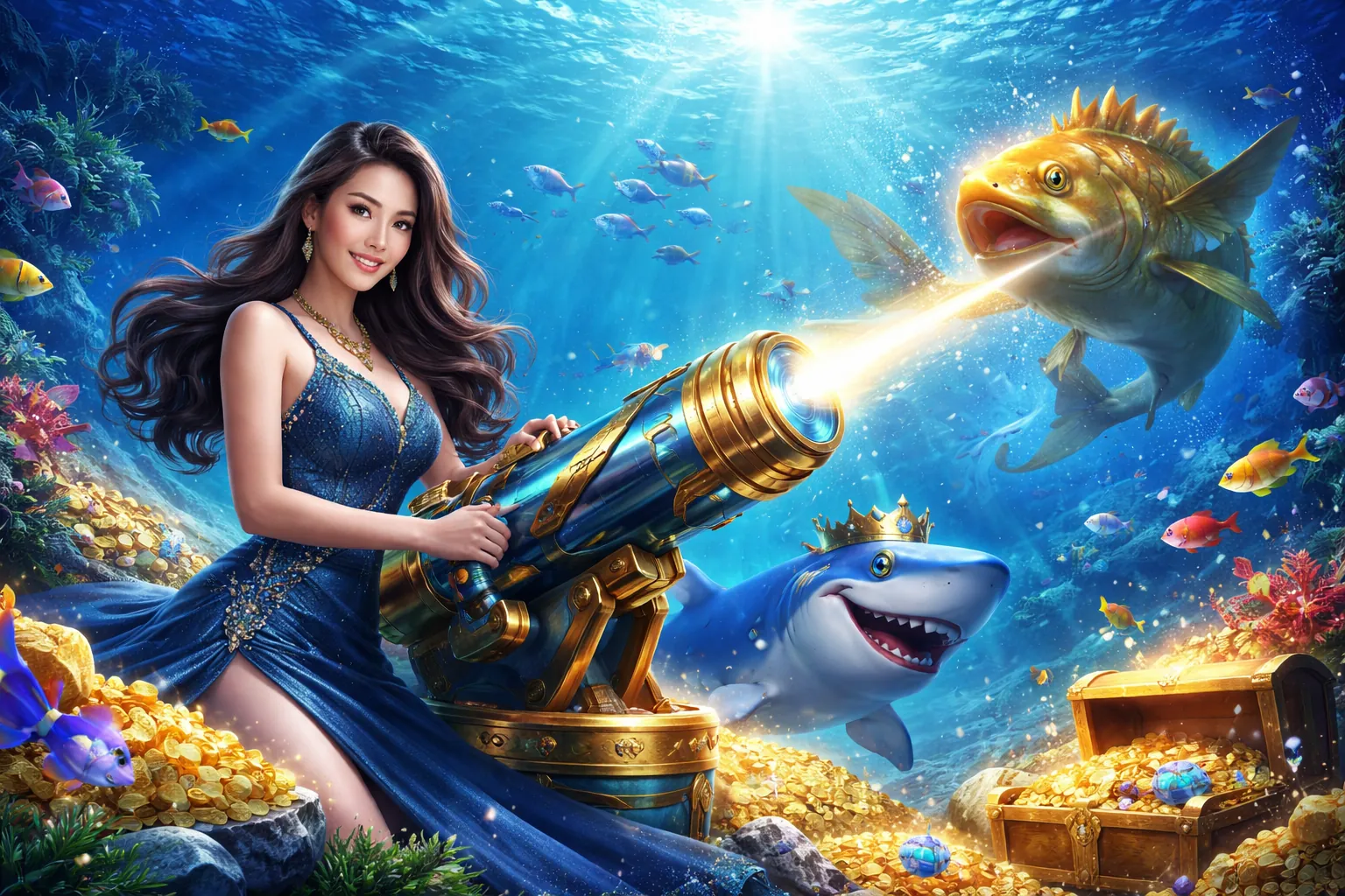 Thế giới Bắn Cá KM3888B 2026 với đồ họa sống động và ưu đãi hấp dẫn